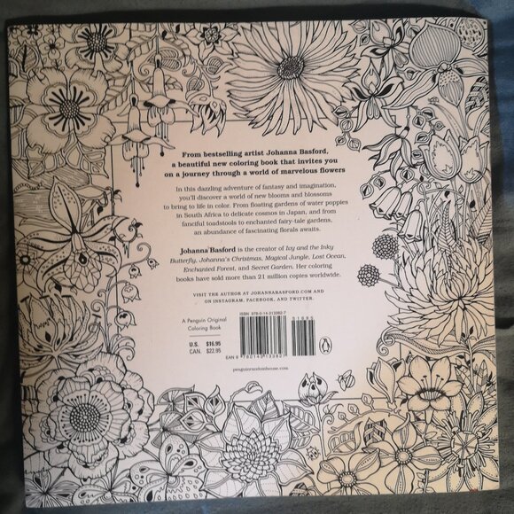 3/$20 World of Flowers Coloring Book - Picture 7 of 7